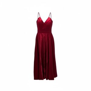 Simple Red Long Evening Dresses Sweetheart Satin Formal Evening Gowns